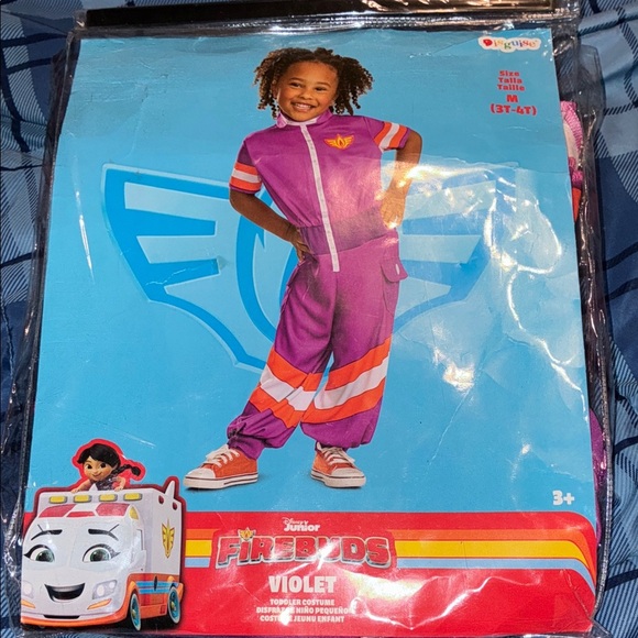 Disney Junior Firebuds Violet Costume  3T-4T - Picture 7 of 9